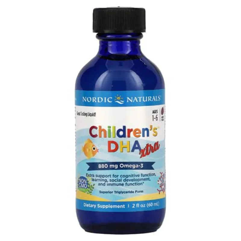 Childrens DHA Xtra Omega-3 800 мг 60 мл | Nordic Naturals Childrens DHA Xtra Omega-3 800 мг 60 мл | Nordic Naturals Допринася за здравословното развитие на нервната система Насърчава здравословни когнитивни функции и социално развитие Естествен Childrens DHA Xtra Omega-3 800 мг 60 мл | Nordic Naturals Допринася за здравословното развитие на нервната система Насърчава здравословни когнитивни функции и социално развитие Естествен вкус на горски п Childrens DHA Xtra Omega-3 800 мг 60 мл | Nordic Na