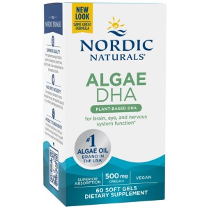 Algae DHA 500 mg - 60 Гел капсули | Nordic Naturals