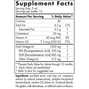 Baby's DHA | 1050mg Omega-3 With Vitamin D - 60 мл