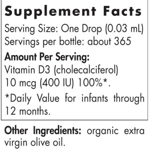 Baby's Vitamin D3 400 IU - 11 мл | Nordic Naturals