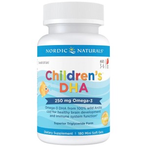 Children's DHA 250mg - Ягода 180 Гел капсули | Nordic Naturals