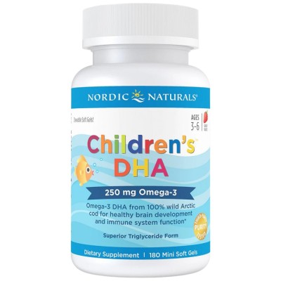Children's DHA 250mg - Ягода 180 Гел капсули | Nordic Naturals