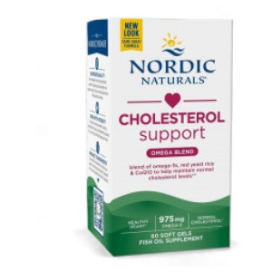 Cholesterol Support - Omega LDL 1152 mg | With Red Yeast Rice and CoQ10 - 60 Гел капсули | Nordic Naturals