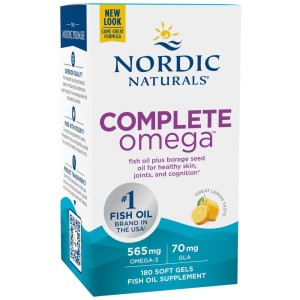 Complete Omega 565 mg - Лимон 180 Гел капсули | Nordic Naturals