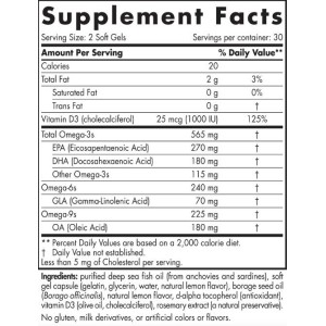 Complete Omega-D3 565 mg - 120 Гел капсули | Nordic Naturals