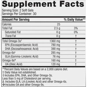 Complete Omega Xtra 1360 mg - 60 Гел капсули | Nordic Naturals