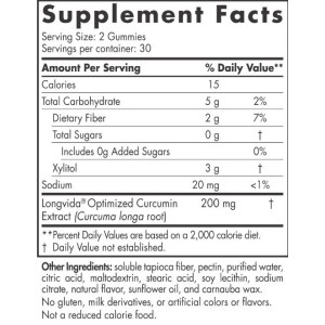 Curcumin Gummies 200 mg - Манго 60 желирани бонбони | Nordic Naturals