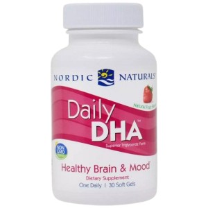 Daily DHA 580 mg - Ягода 30 Гел капсули | Nordic Naturals