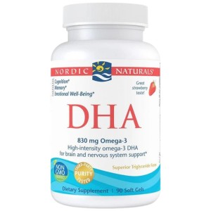 DHA 830 mg - Ягода 90 Гел капсули | Nordic Naturals