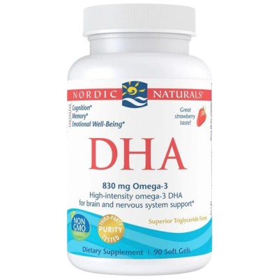 DHA 830 mg - Ягода 90 Гел капсули | Nordic Naturals