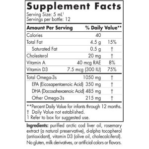 DHA Infant | 350 mg EPA / 485 mg DHA - 60 мл | Nordic Naturals