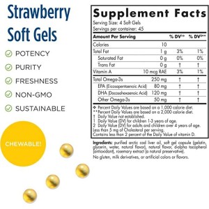 DHA Junior 250 mg - Ягода 180 Гел капсули | Nordic Naturals