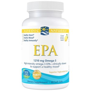 EPA 1210 mg - Лимон 60 Гел капсули | Nordic Naturals