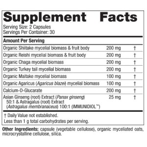 Immune Mushroom Complex - 60 капсули | Nordic Naturals Immune Mushroom Complex - 60 капсули | Nordic Naturals