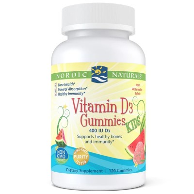 Kids Vitamin D3 Gummies 400 IU 60 дъвчащи бонбони | Nordic Naturals