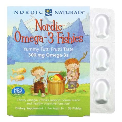 Nordic Omega-3 300 мг 36 рибки | Nordic Naturals
