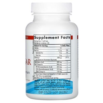 Omega Blood Sugar 896 мг 60 гел-капсули | Nordic Naturals Omega Blood Sugar 896 мг 60 гел-капсули | Nordic NaturalsОбогатена с алфа-липоева киселина и хром
Оптимизира метаболитните процеси
Контролира нивото на глюкоза в кръвта
Без рибен после Omega Blood Sugar 896 мг 60 гел-капсули | Nordic Naturals Обогатена с алфа-липоева киселина и хром Оптимизира метаболитните процеси Контролира нивото на глюкоза в кръвта Без рибен послевкус Омега-3 за Р Omega Blood Sugar 896 мг 60 гел-капсули | Nordic Nat