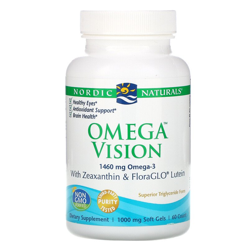 Omega Vision 1460 мг 60 гел-капсули | Nodric Naturals