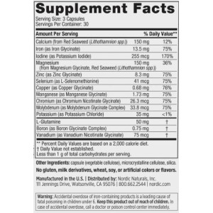 Multi Minerals - 90 капсули | Nordic Naturals