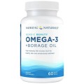 Nordic Beauty Omega-3 | With Borage Oil - 60 Гел капсули | Nordic Naturals