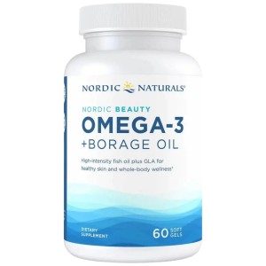 Nordic Beauty Omega-3 | With Borage Oil - 60 Гел капсули | Nordic Naturals