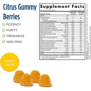 Nordic Berries Multivitamin - Портокал и лимон 120 желирани бонбони | Nordic Naturals