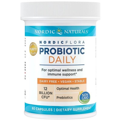 Nordic Flora Probiotic Daily | 12 Billion Active Cells - 60 капсули | Nordic Naturals