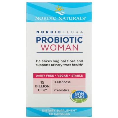 Nordic Flora Probiotic Woman | 15 Billion Active Cells - 60 капсули | Nordic Naturals