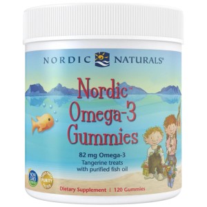 Nordic Omega-3 Gummies 82 mg - Мандарина 120 желирани бонбони | Nordic Naturals