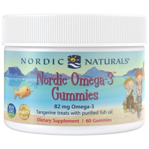 Nordic Omega-3 Gummies 82 mg - Мандарина 60 желирани бонбони | Nordic Naturals