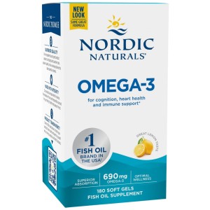 Omega-3 690 mg - 180 Гел капсули | Nordic Naturals