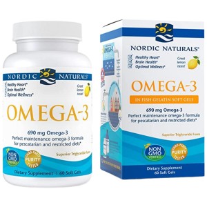 Omega-3 690 mg - 60 Гел капсули | Nordic Naturals
