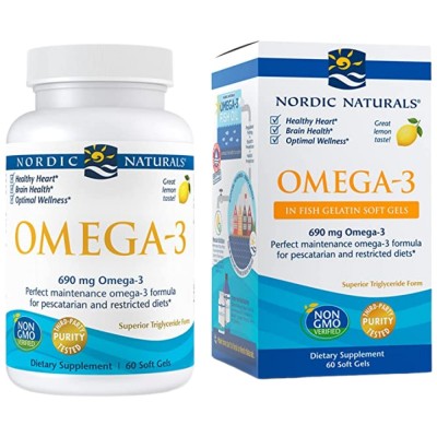 Omega-3 690 mg - 60 Гел капсули | Nordic Naturals