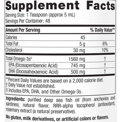 Omega-3 Liquid 1560 mg - Лимон 237 мл | Nordic Naturals