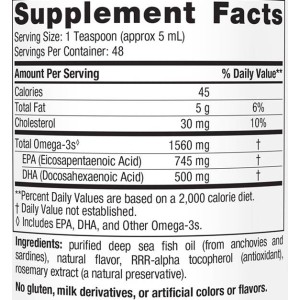 Omega-3 Liquid 1560 mg - Лимон 473 мл | Nordic Naturals