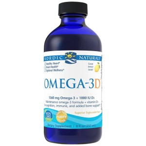 Omega-3D Liquid 1560 mg - Лимон 237 мл | Nordic Naturals