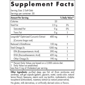 Omega Curcumin 1200mg - 60 Гел капсули | Nordic Naturals