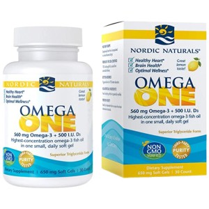 Omega ONE 560 mg - Лимон 30 Гел капсули | Nordic Naturals