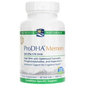 ProDHA Memory - 60 Гел капсули | Nordic Naturals