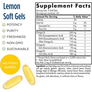 ProEFA - Omega 3.6.9 - Лимон 90 Гел капсули | Nordic Naturals