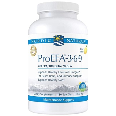 ProEFA - Omega 3.6.9 - Лимон 180 Гел капсули | Nordic Naturals