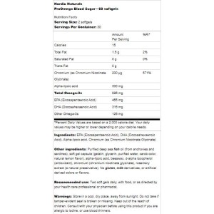 ProOmega Blood Sugar - 60 Гел капсули | Nordic Naturals