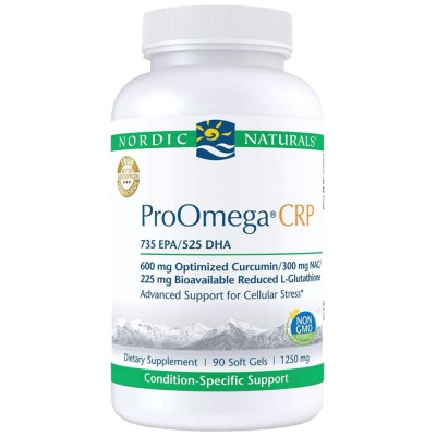 ProOmega CRP | With Curcmin and Glutathione - 90 Гел капсули | Nordic Naturals