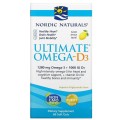 Ultimate Оmega-3 with Vitamin D3 60 гел-капсули | Nordic Naturals Грижи се за здравето на сърцето Поддържа имунната система  Грижи се за здравето на ставите Ultimate Омега-3 и Витамин Д3 на дражета е Ultimate Оmega-3 with Vitamin D3 60 гел-капсули | Nordi
