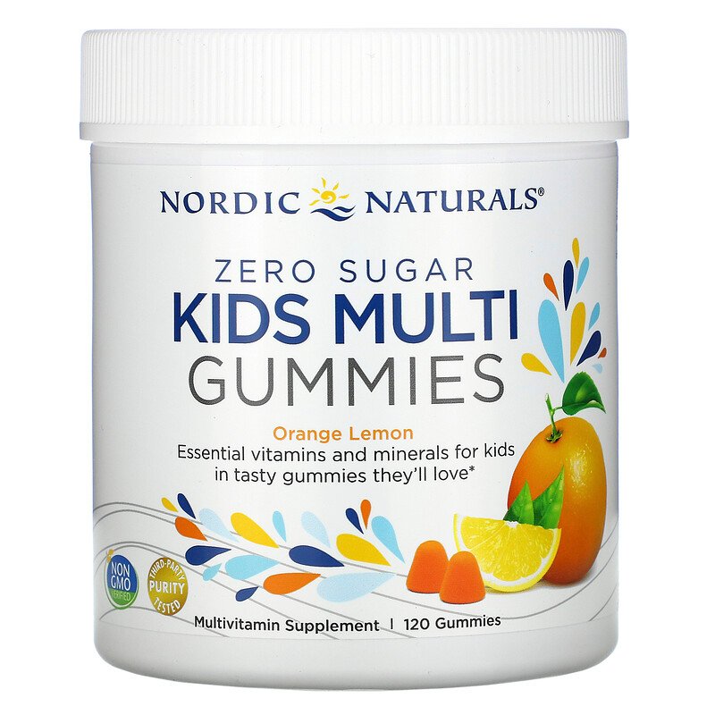 Zero Sugar Kids Multi 120 желирани таблетки | Nordic Naturals