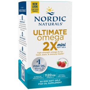 Ultimate Omega 2X Mini 1120mg - Ягода 60 Дъвчащи гел капсули | Nordic Naturals