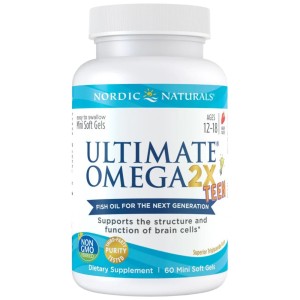 Ultimate Omega 2X TEEN - Ягода 60 Гел капсули | Nordic Naturals