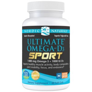 Ultimate Omega-D3 Sport 1480 mg - Лимон 60 Гел капсули Ultimate Omega-D3 Sport 1480 mg - Лимон 60 Гел капсули