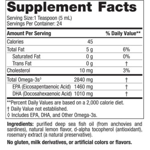 Ultimate Omega Liquid 2840 mg - Лимон 237 мл | Nordic Naturals