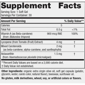 Vitamin A + Carotenoids - 30 Гел капсули | Nordic Naturals